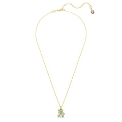 Gema pendant, Mixed cuts, Multicolored, Gold-tone plated