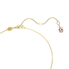 Gema pendant, Mixed cuts, Multicolored, Gold-tone plated