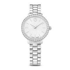 Watch, Swiss Made, Metal bracelet, Silver tone, Stainless steel