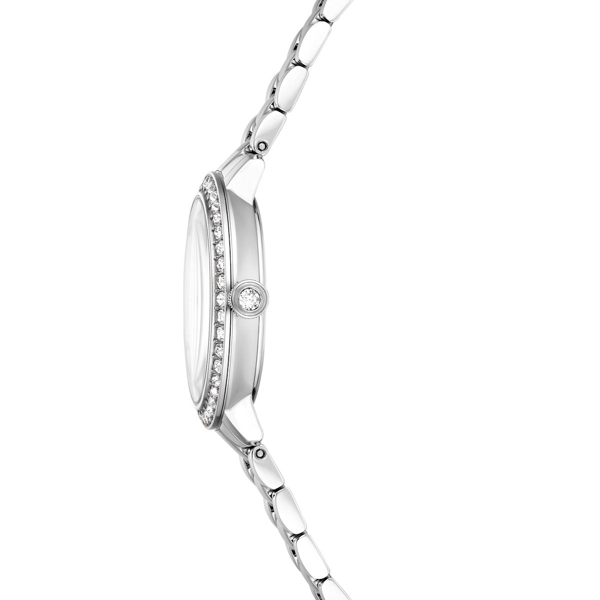 Watch, Swiss Made, Metal bracelet, Silver tone, Stainless steel