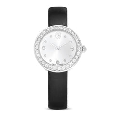 Matrix Tennis watch, Swiss Made, Leather strap, Black, Stainless Steel