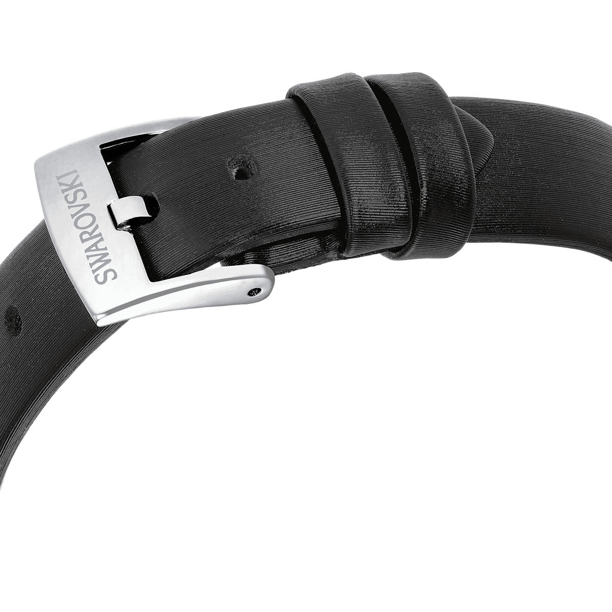 Matrix Tennis watch, Swiss Made, Leather strap, Black, Stainless Steel