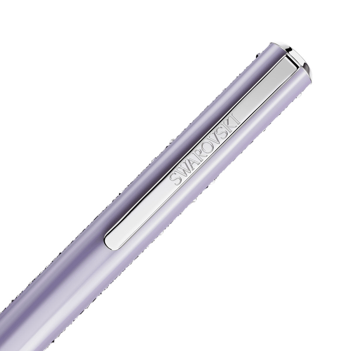 Crystal Shimmer Glide ballpoint pen, Purple, Purple lacquered, Chrome plated