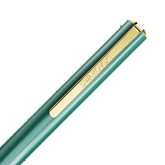 Crystal Shimmer Glide ballpoint pen, Green, Green lacquered, Gold-tone plated