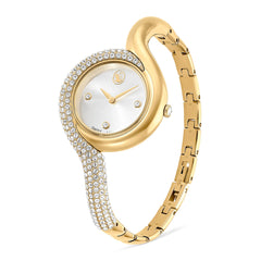 Dextera Asymmetric watch, Swiss Made, Metal bracelet, Gold tone, Gold-tone finish