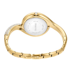 Dextera Asymmetric watch, Swiss Made, Metal bracelet, Gold tone, Gold-tone finish