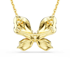 Idyllia pendant and brooch, Mixed cuts, Pavé, Butterfly, Multicolored, Mixed metal finish