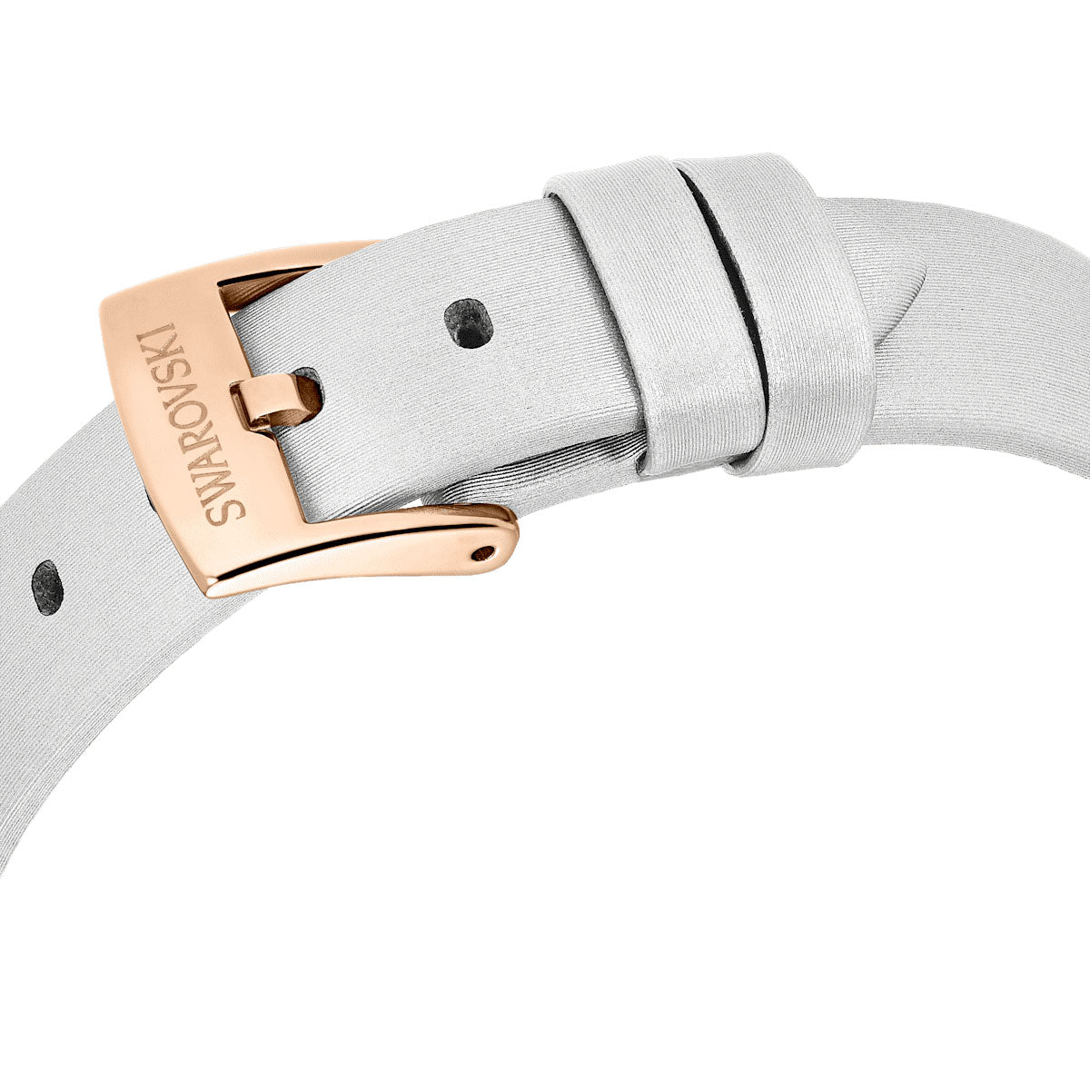 Matrix Tennis watch, Swiss Made, Leather strap, Gray, Rose gold-tone finish