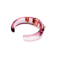 Dulcis cuff, Mixed cuts, Multicolored, Gold-tone plated