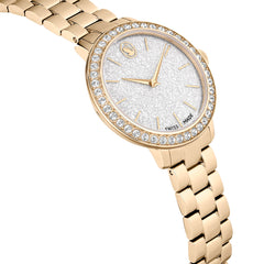 Watch, Swiss Made, Metal bracelet, Gold tone, Champagne gold-tone finish