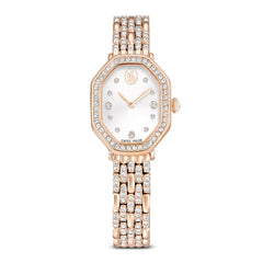 Dextera Octagon watch, Swiss Made, Metal bracelet, Gold tone, Rose gold-tone finish