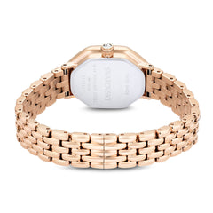 Dextera Octagon watch, Swiss Made, Metal bracelet, Gold tone, Rose gold-tone finish