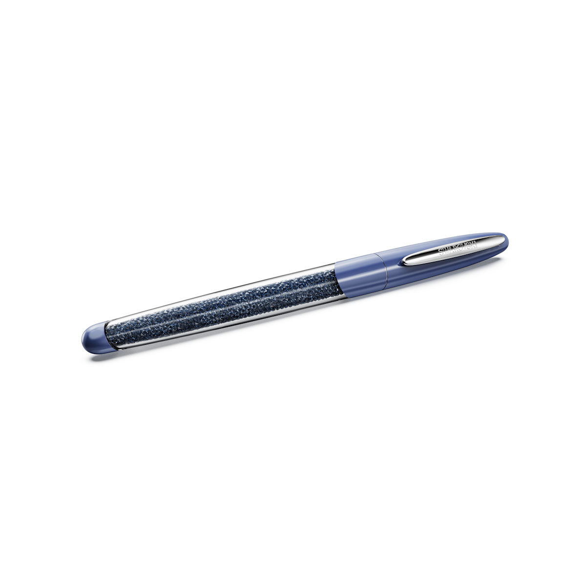 Crystalline Nova rollerball pen, Blue, Chrome plated