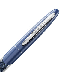 Crystalline Nova rollerball pen, Blue, Chrome plated
