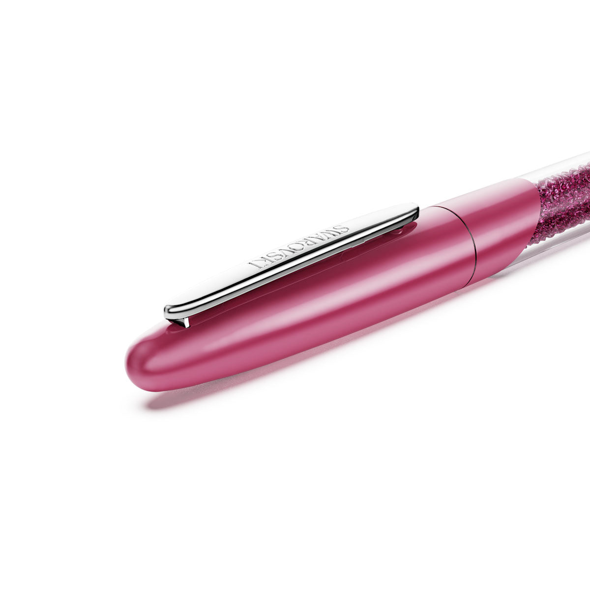 Crystalline Nova rollerball pen, Pink, Chrome plated
