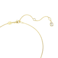 Idyllia Y pendant, Mixed cuts, Flower, Multicolored, Gold-tone plated