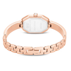 Dextera bangle watch, Swiss Made, Metal bracelet, Pink, Rose gold-tone plated