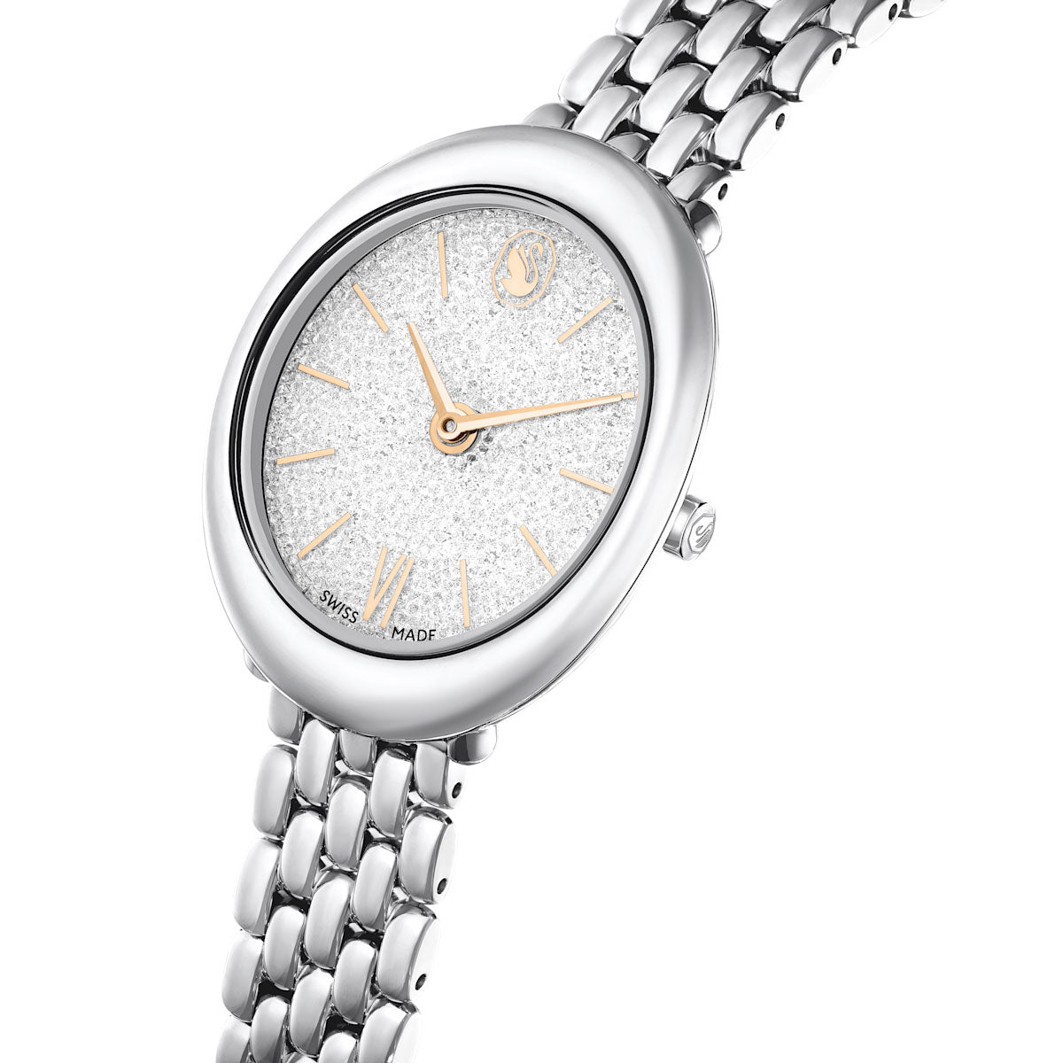 Imber watch, Swiss Made, Metal bracelet, Silver tone, Stainless steel