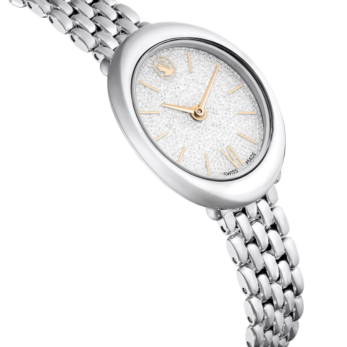 Imber watch, Swiss Made, Metal bracelet, Silver tone, Stainless steel