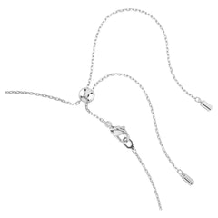 Matrix choker Mixed cuts, Blue, Rhodium plated