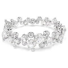 Constella bracelet Mixed cuts, White, Rhodium plated