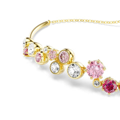 Constella bracelet, Mixed cuts, Multicolored, Gold-tone plated