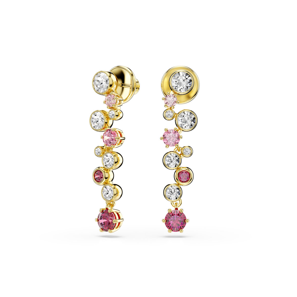 Constella set, Mixed cuts, Multicolored, Gold-tone plated