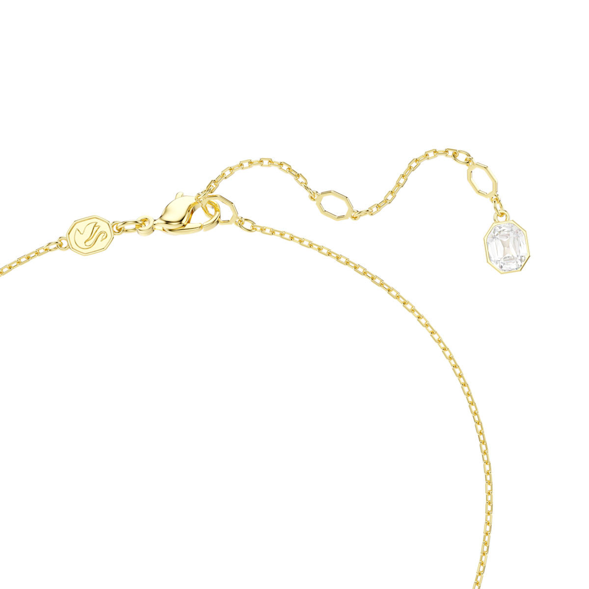 Idyllia pendant, Crystal pearl, Mixed cuts, Flower, Multicolored, Gold-tone plated