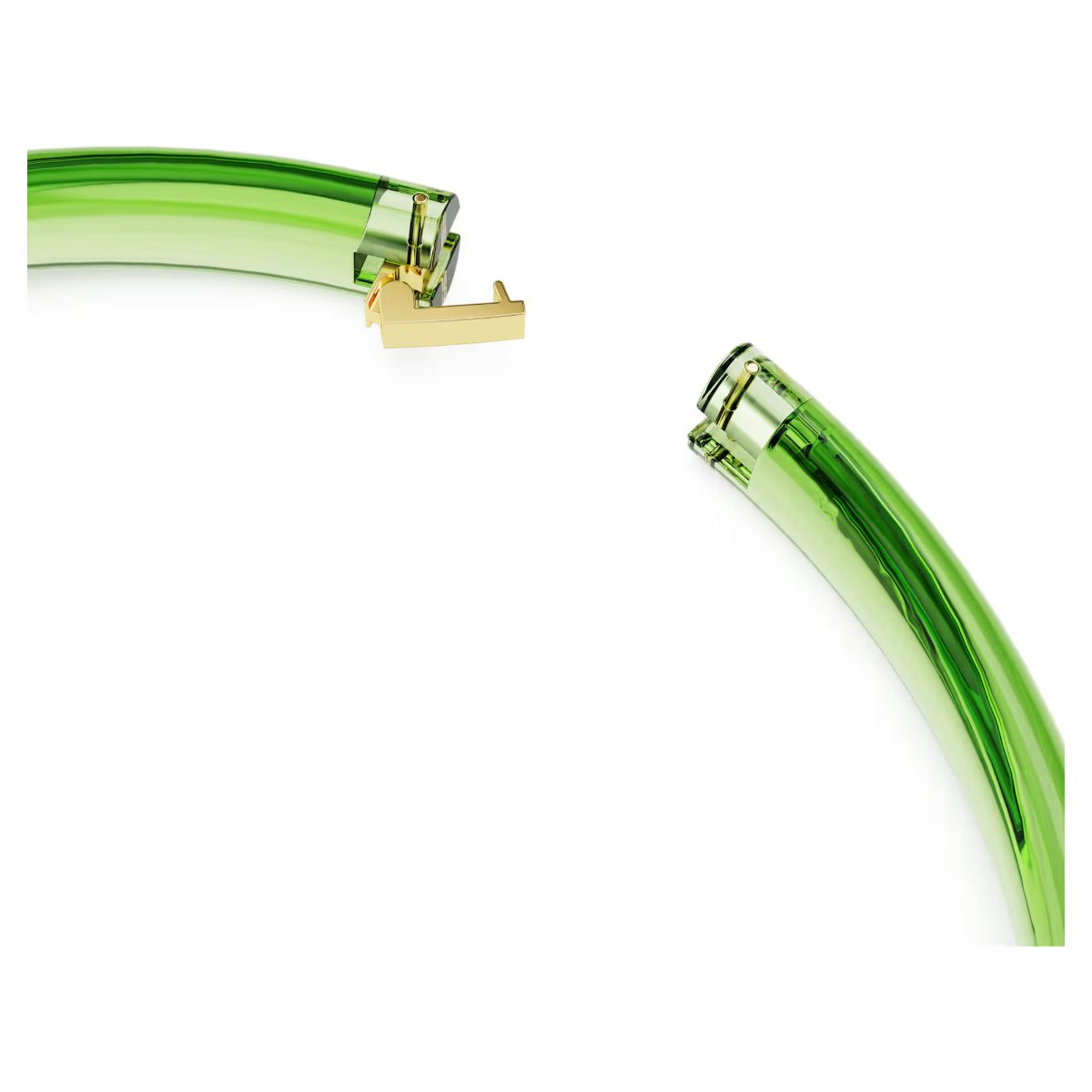 Dulcis Choker Mixed cuts, Green, Gold-tone plated