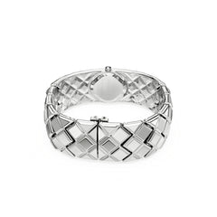 Curiosa Bangle watch, Swiss Made, Crystal bracelet, Silver tone, Stainless steel