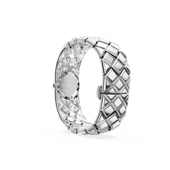 Curiosa Bangle watch, Swiss Made, Crystal bracelet, Silver tone, Stainless steel