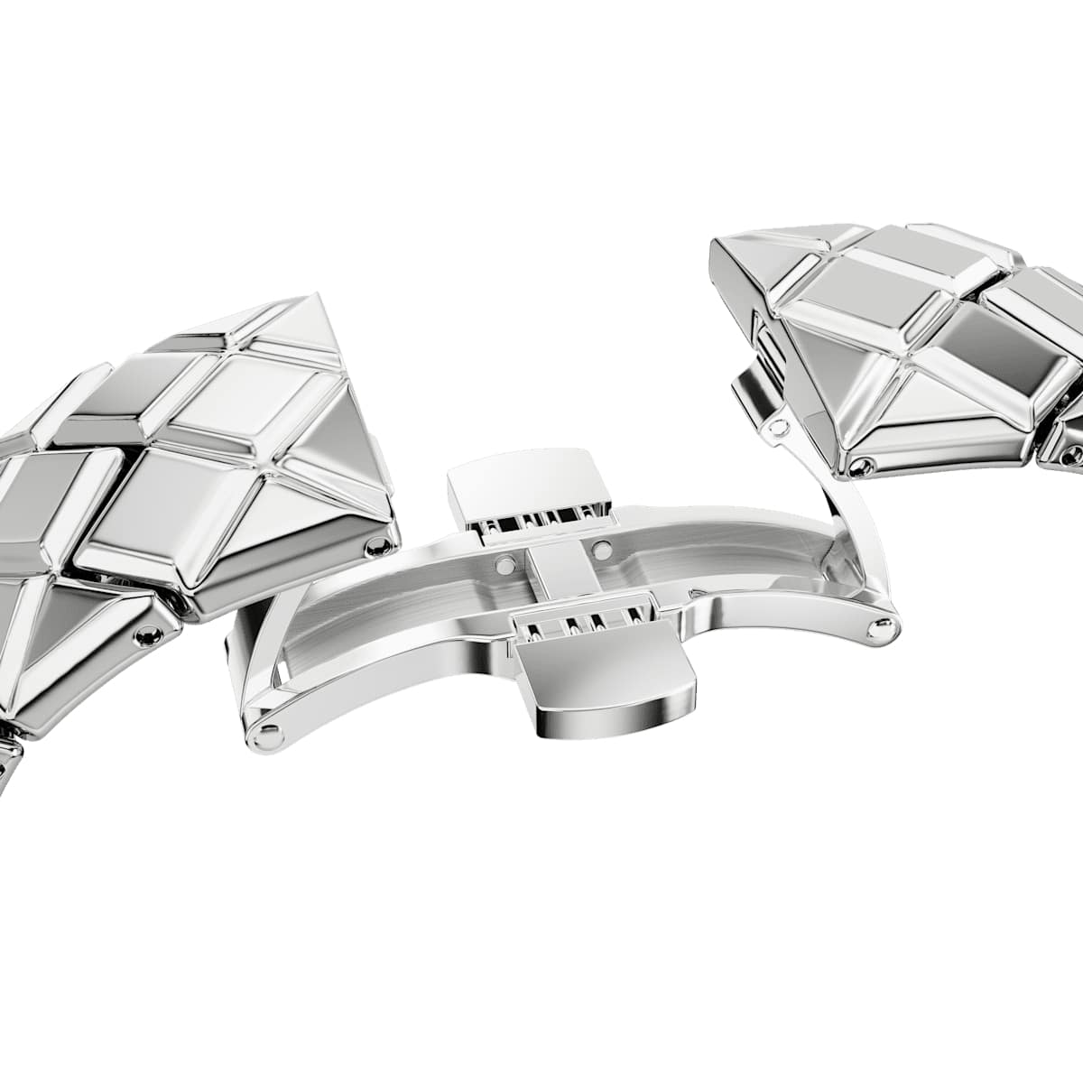 Curiosa Bangle watch, Swiss Made, Crystal bracelet, Silver tone, Stainless steel