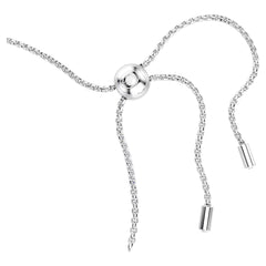 Matrix Tennis bracelet Mixed round cuts, Blue, Rhodium plated