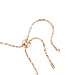 Constella bracelet, Crystal pearl, Round cut, White, Rose gold-tone plated