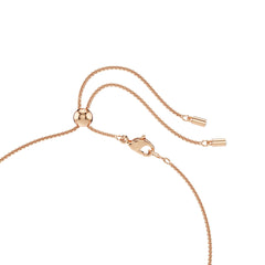 Constella pendant, Crystal pearl, Round cut, White, Rose gold-tone plated