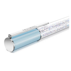 Crystalline ballpoint pen Blue, Chrome plated