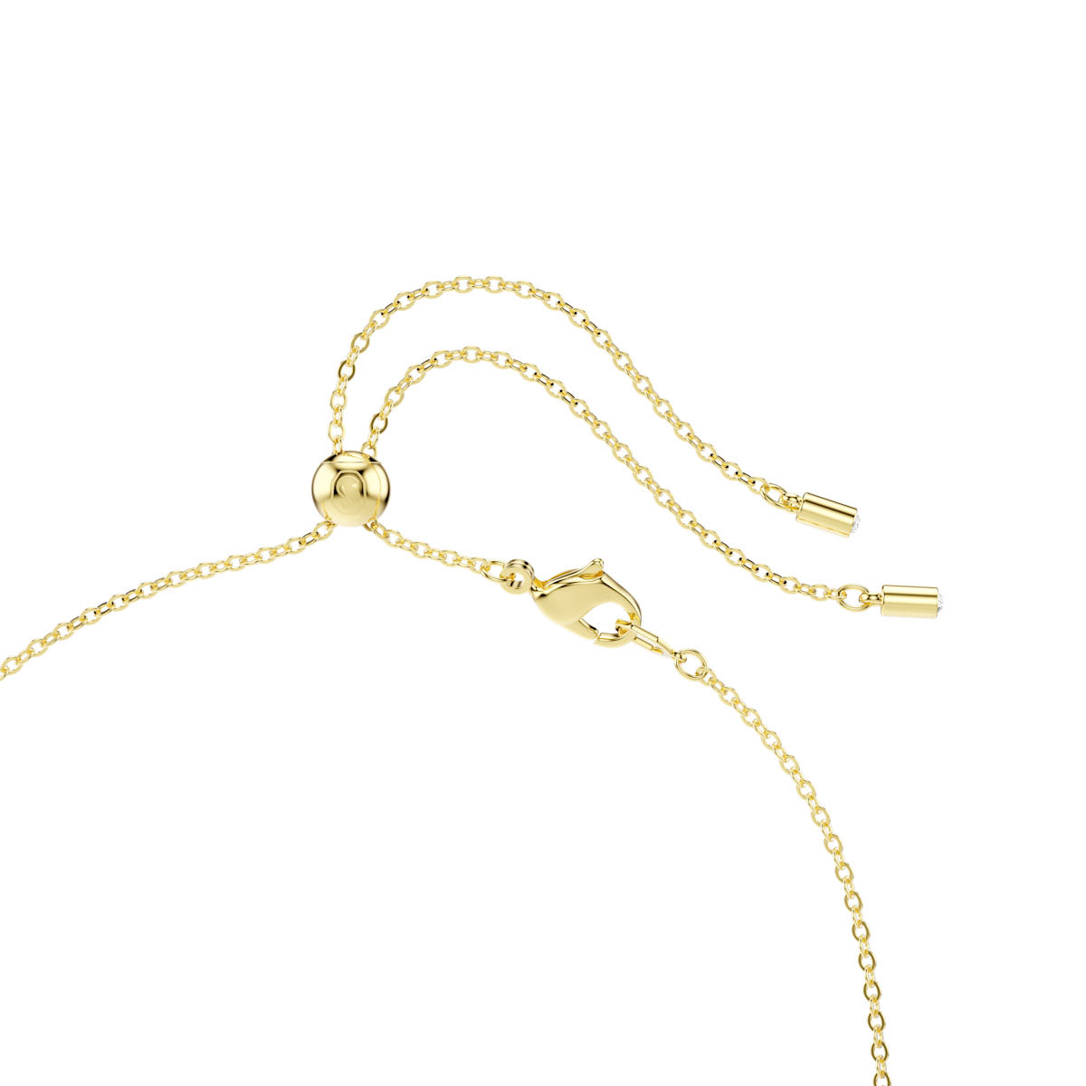 Constella necklace, Mixed cuts, Green, Gold-tone plated