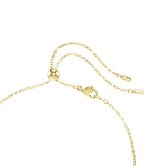 Constella necklace, Mixed cuts, Green, Gold-tone plated