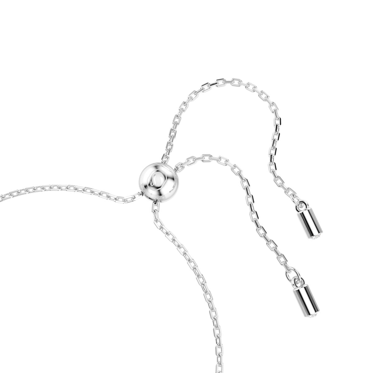 Una Angelic bracelet, Round cut, Double sided motifs, White, Rhodium plated