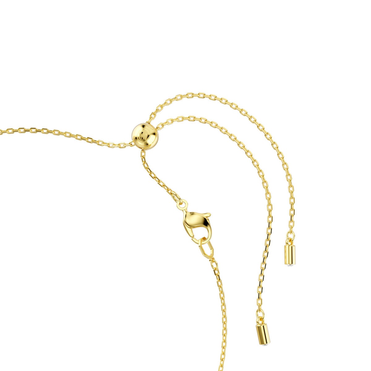 Idyllia necklace, Crystal pearl, Mixed cuts, Flower, Multicolored, Gold-tone plated