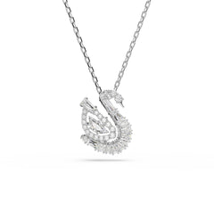Swan pendant, Mixed cuts, Swan, White