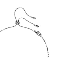 Mesmera pendant, Mixed cuts, Gray, Ruthenium plated
