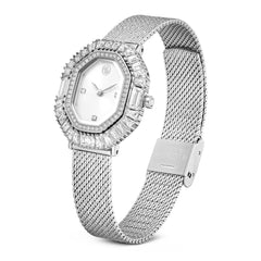 Matrix Octagon watch, Metal bracelet, Silver tone, Stainless steel