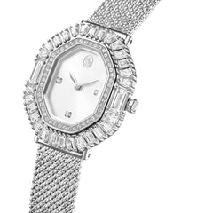 Matrix Octagon watch, Metal bracelet, Silver tone, Stainless steel