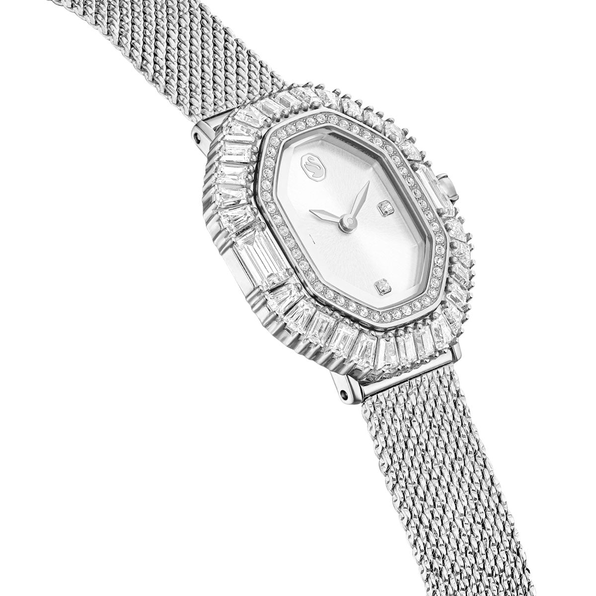 Matrix Octagon watch, Metal bracelet, Silver tone, Stainless steel