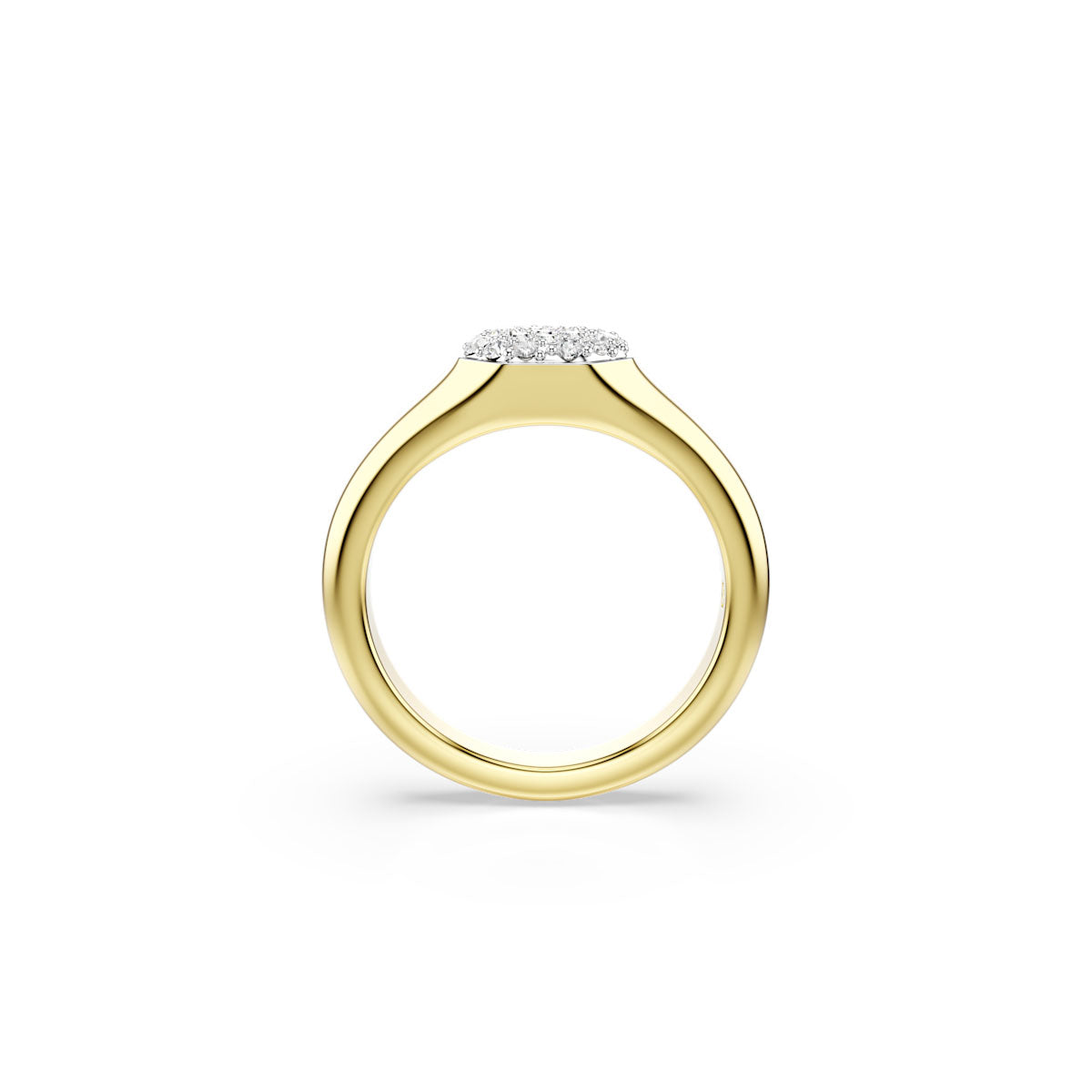 Dextera ring, Mixed cuts, White, Gold-tone plated