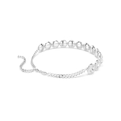 Una Angelic choker, White, Rhodium plated