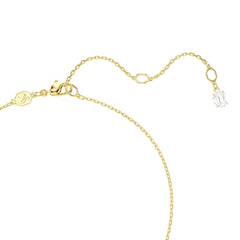 Mesmera Attract necklace, Heart, White, Gold-tone plated