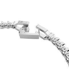 Imber Emily Tennis bracelet, Round cut, Black, Rhodium plated