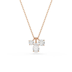 Mesmera pendant, Mixed cuts, White, Rose gold-tone plated